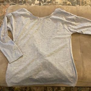 Open back long sleeve shirt